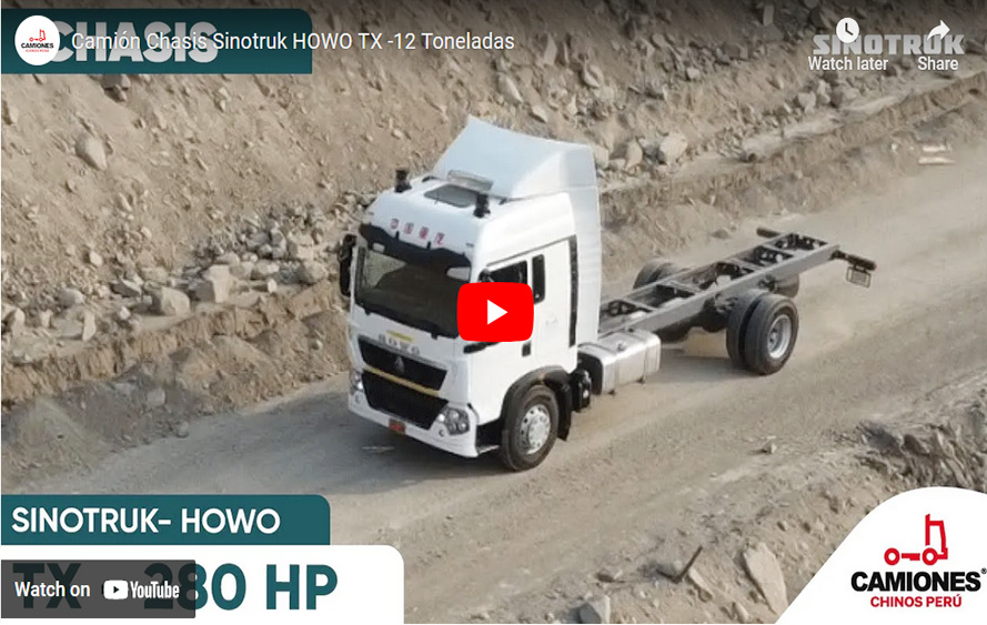 Camión Chasis Sinotruk HOWO TX -12 Toneladas