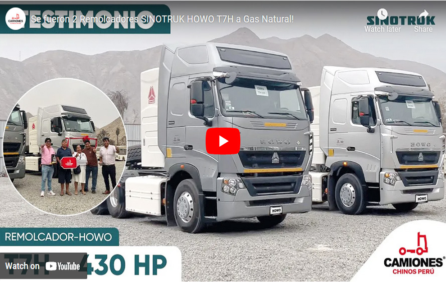 Se fueron 2 Remolcadores SINOTRUK HOWO T7H a Gas Natural!