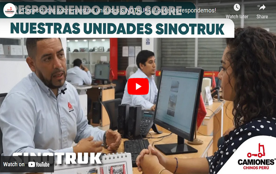 ¿Tienes dudas sobre nuestras unidades SINOTRUK? ¡Acá te las respondemos!