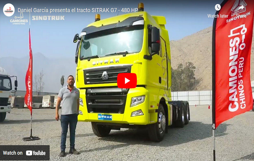 Daniel García presenta el tracto SITRAK G7 - 480 HP