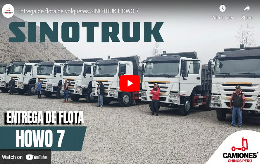 Entrega de flota de volquetes SINOTRUK HOWO 7