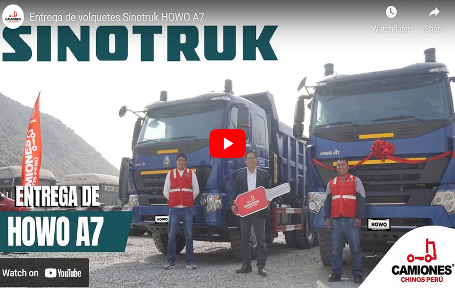 Entrega de volquetes Sinotruk HOWO A7