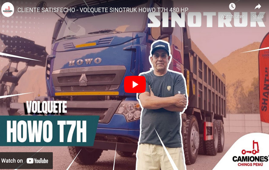 Sinotruk: CLIENTE SATISFECHO - VOLQUETE SINOTRUK HOWO T7H 480 HP